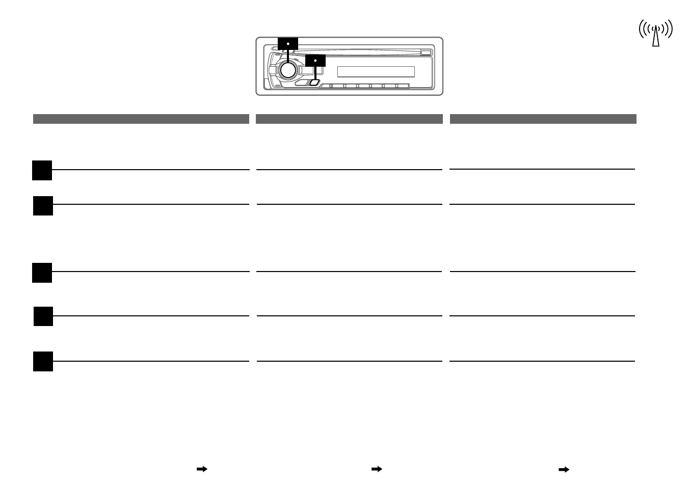 Titling stations | Alpine cda-7840 User Manual | Page 37 / 76