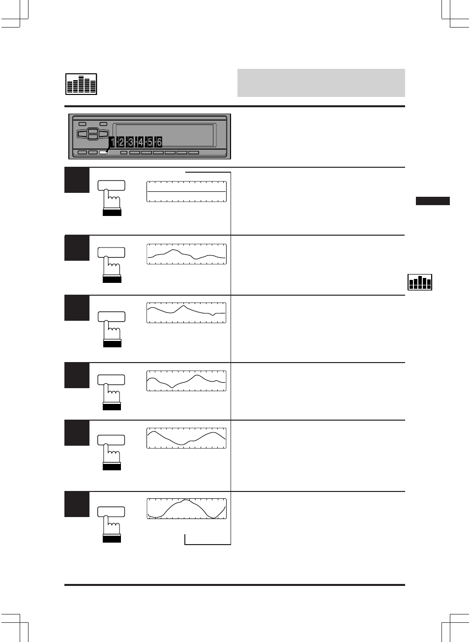 Equalizer/surround operation, Equalizer presets | Alpine ERA-G311 User Manual | Page 7 / 35