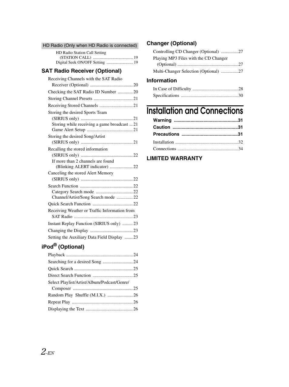 Installation and connections | Alpine CDA-9883 User Manual | Page 3 / 39