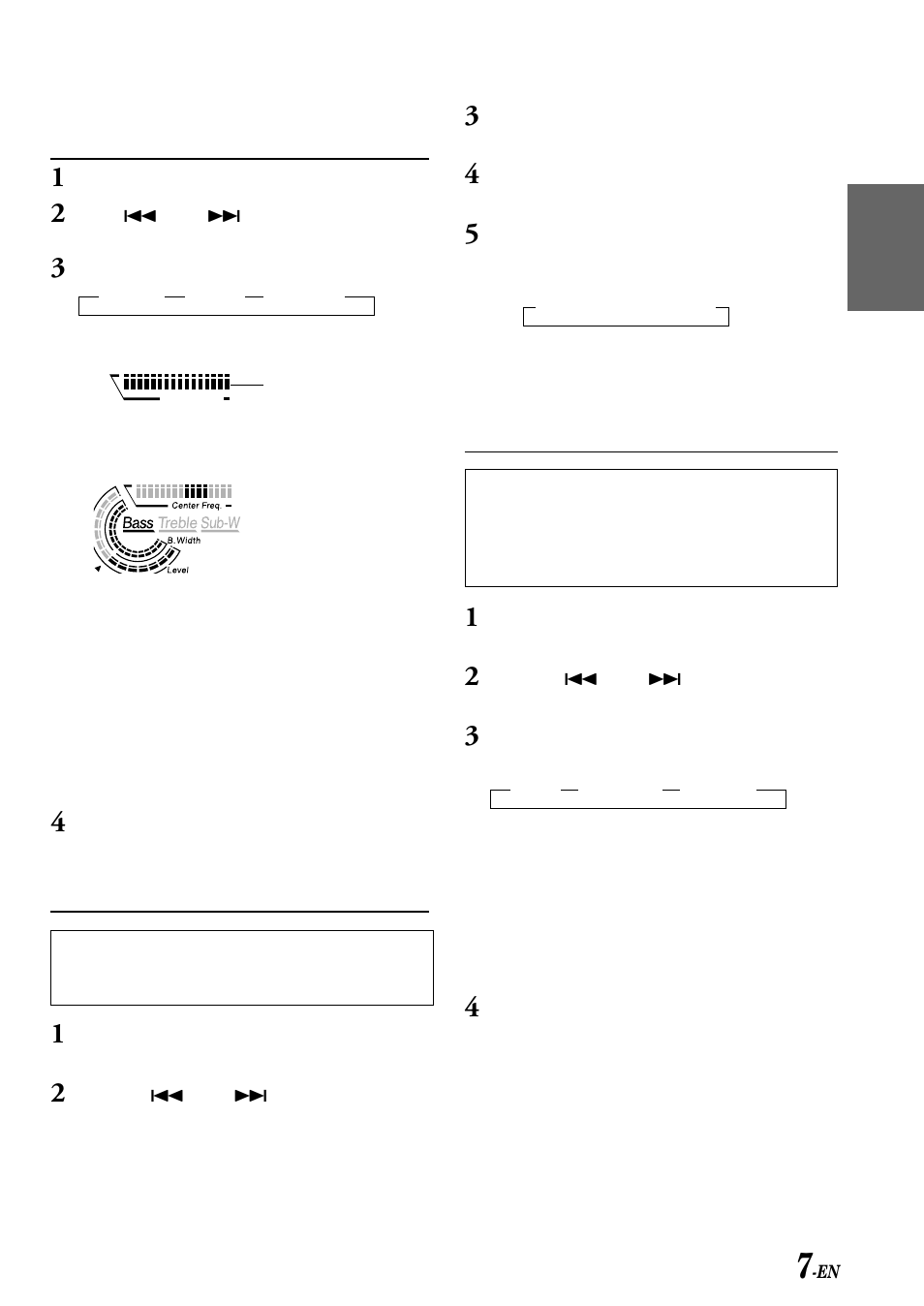 Switching the tuner mode, Changing audio level display pattern, Setting the aux mode | Fr es de se it | Alpine CDM-7858R User Manual | Page 9 / 24