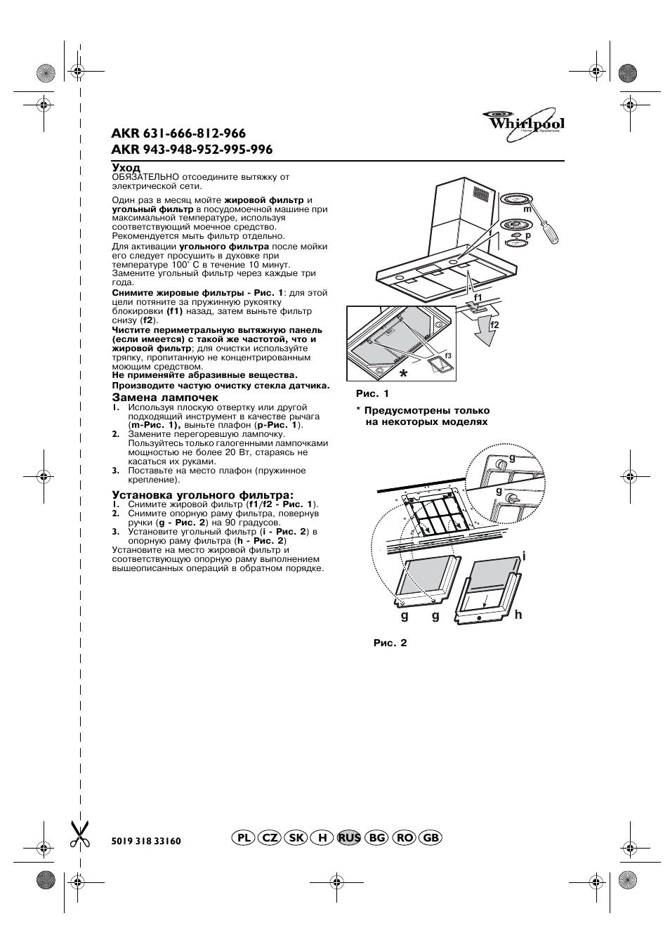 Whirlpool AKR 666 IX User Manual | Page 19 / 28