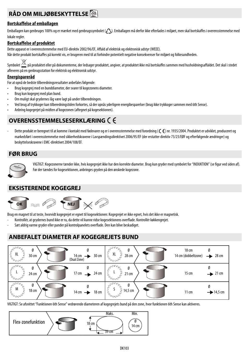 Flex-zonefunktion | Whirlpool ACM 849-01-BA User Manual | Page 103 / 188