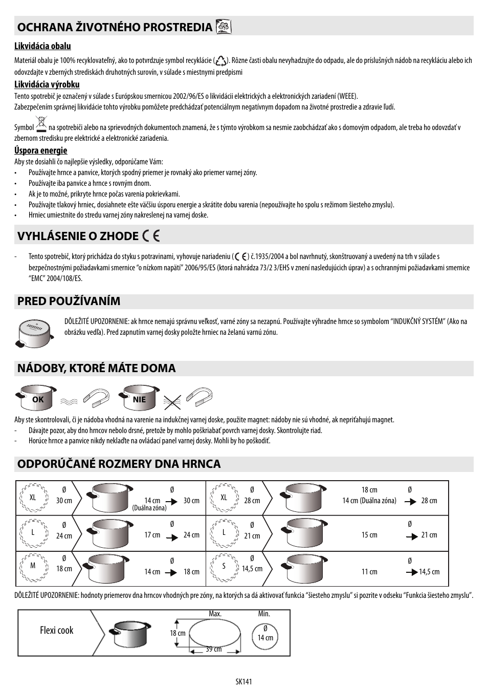 Flexi cook | Whirlpool ACM 849-01-BA User Manual | Page 141 / 188