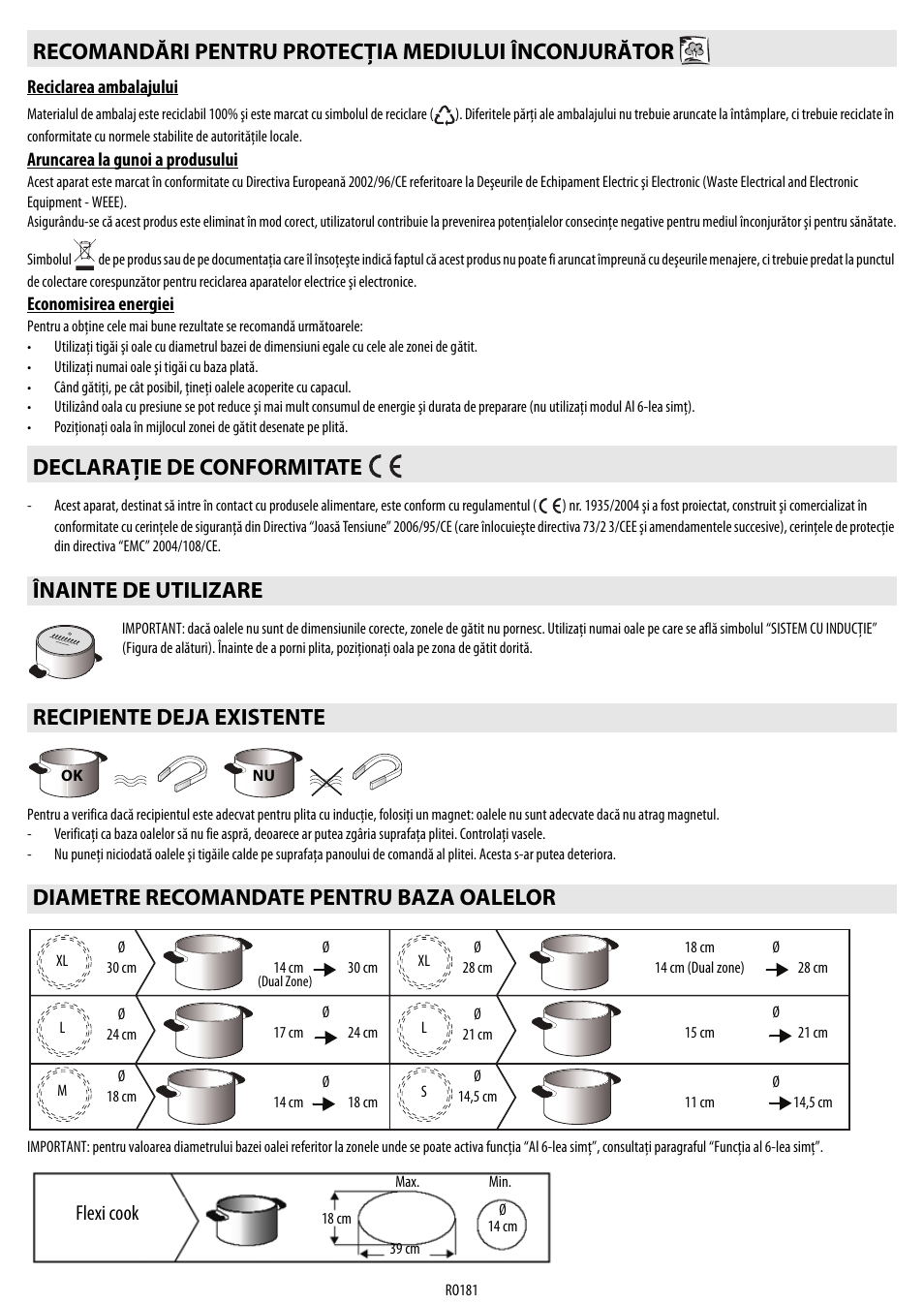 Flexi cook | Whirlpool ACM 849-01-BA User Manual | Page 181 / 188