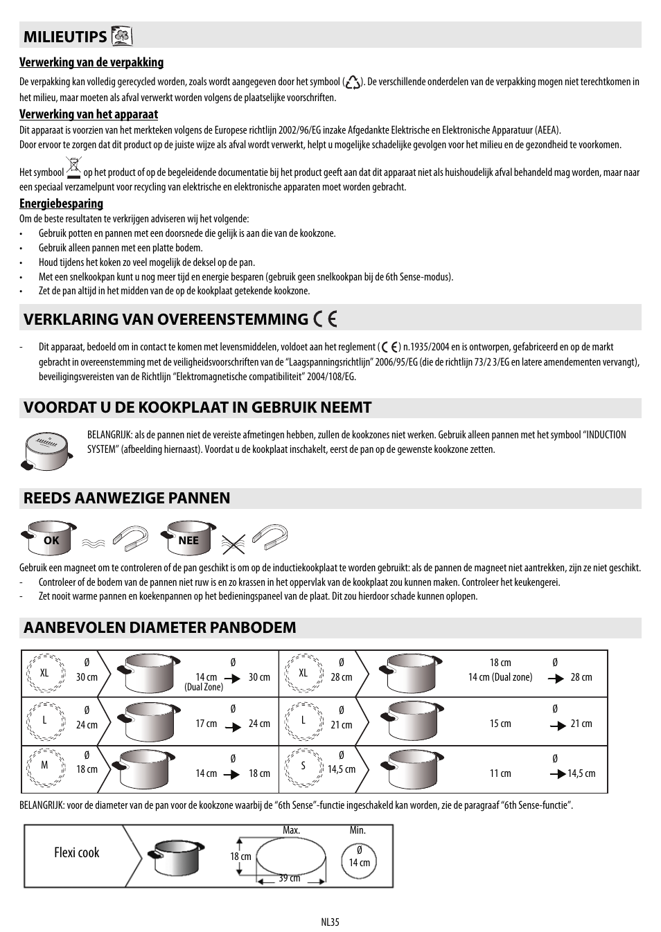 Flexi cook | Whirlpool ACM 849-01-BA User Manual | Page 35 / 188