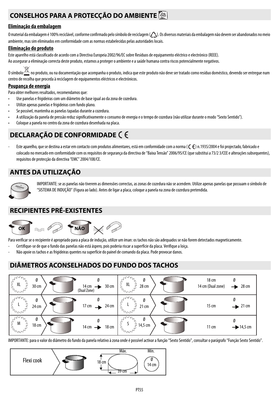 Flexi cook | Whirlpool ACM 849-01-BA User Manual | Page 55 / 188