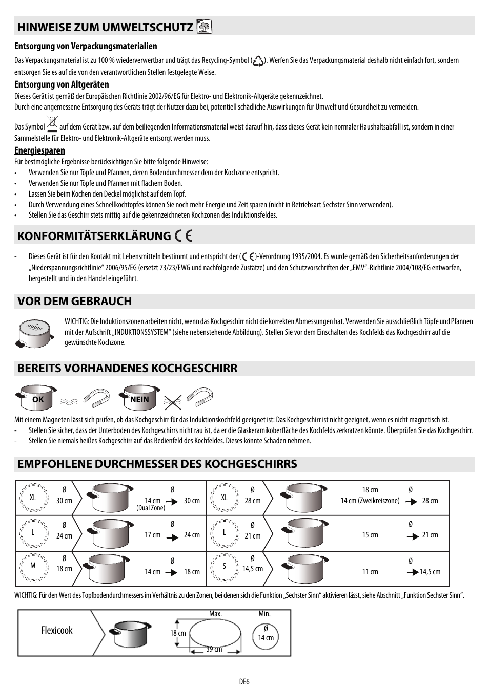 Flexicook | Whirlpool ACM 849-01-BA User Manual | Page 6 / 188