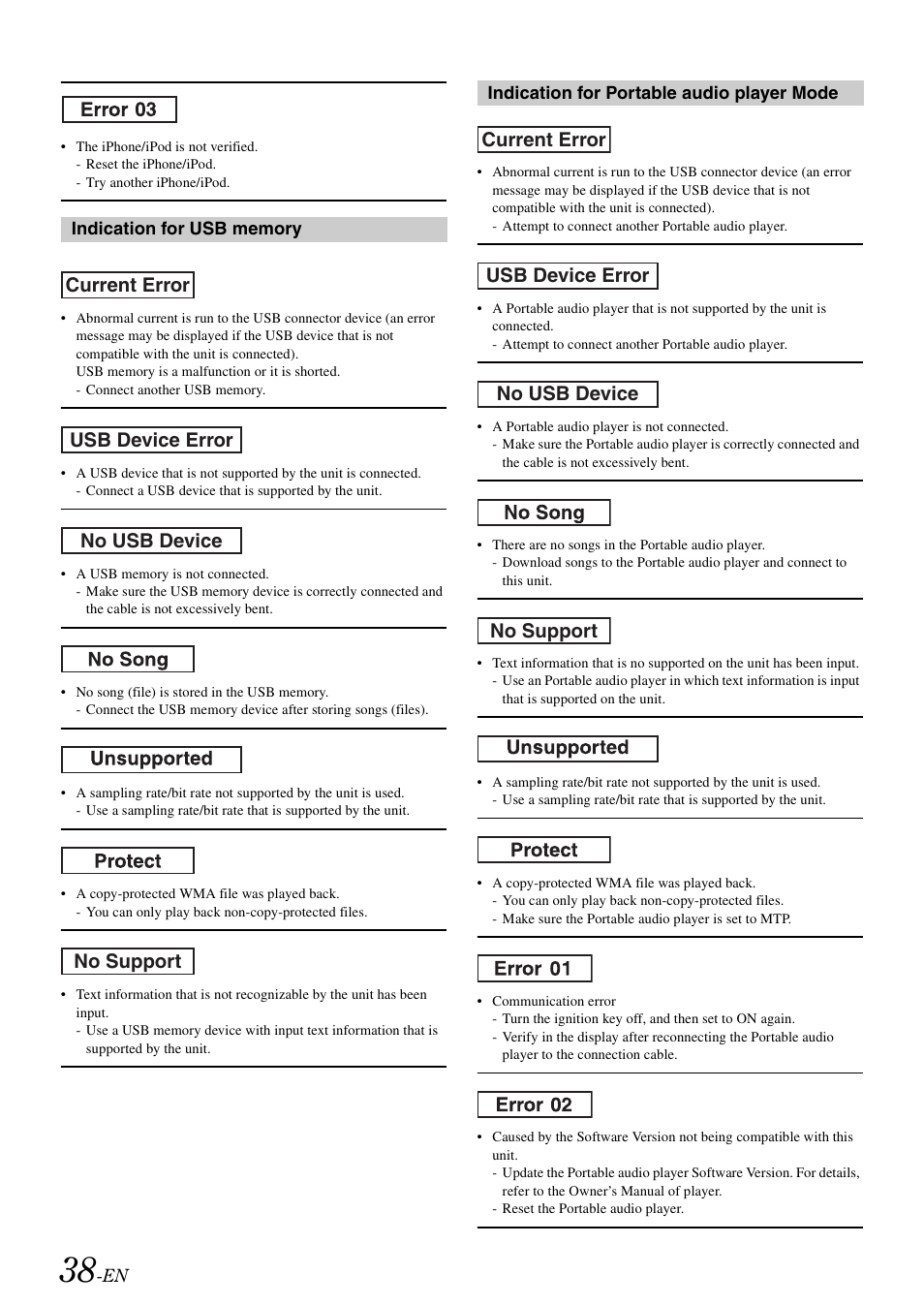 Alpine iDA-305 User Manual | Page 40 / 48