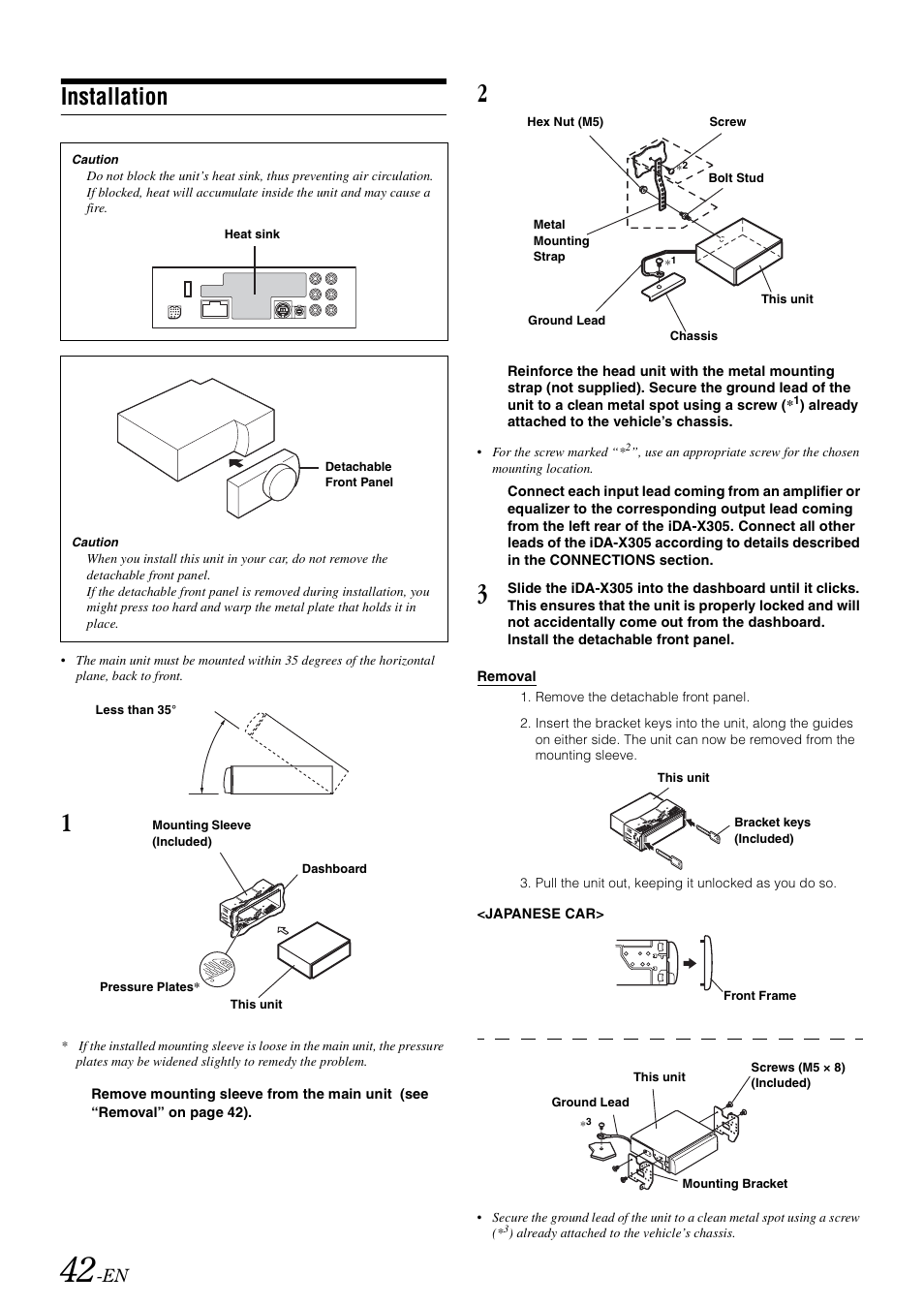 Installation | Alpine iDA-305 User Manual | Page 44 / 48