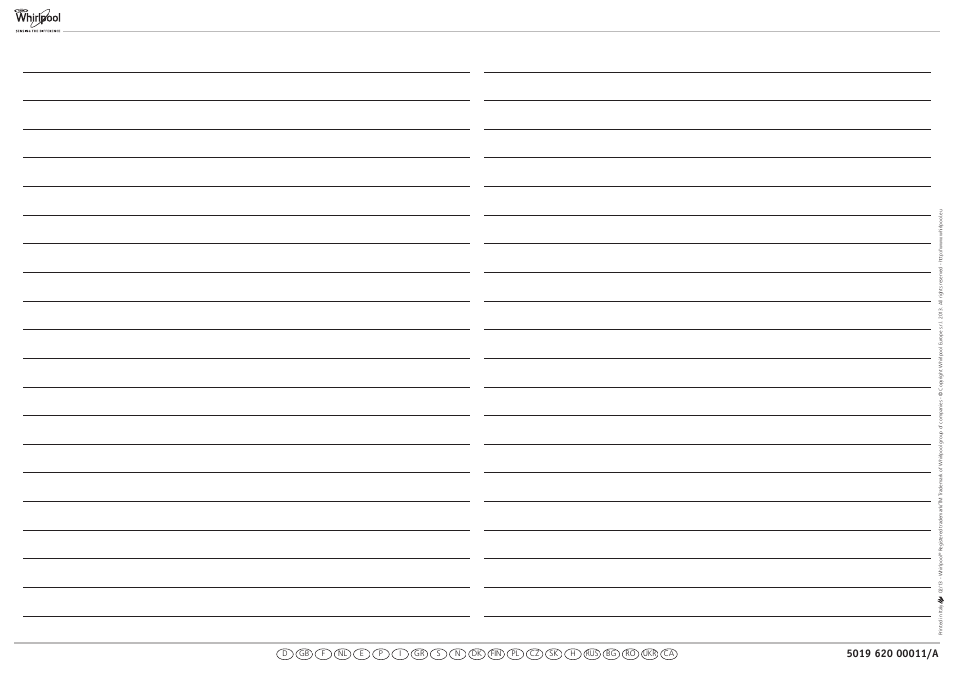 501962000011a_note | Whirlpool WVA31612 NFW User Manual | Page 22 / 22