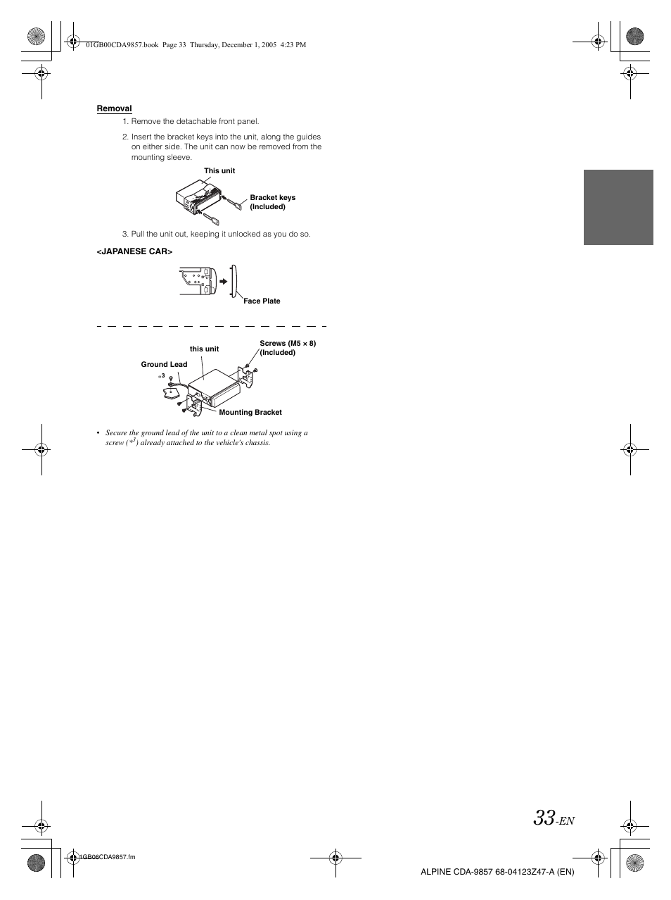 Alpine CDA-9857 User Manual | Page 35 / 38