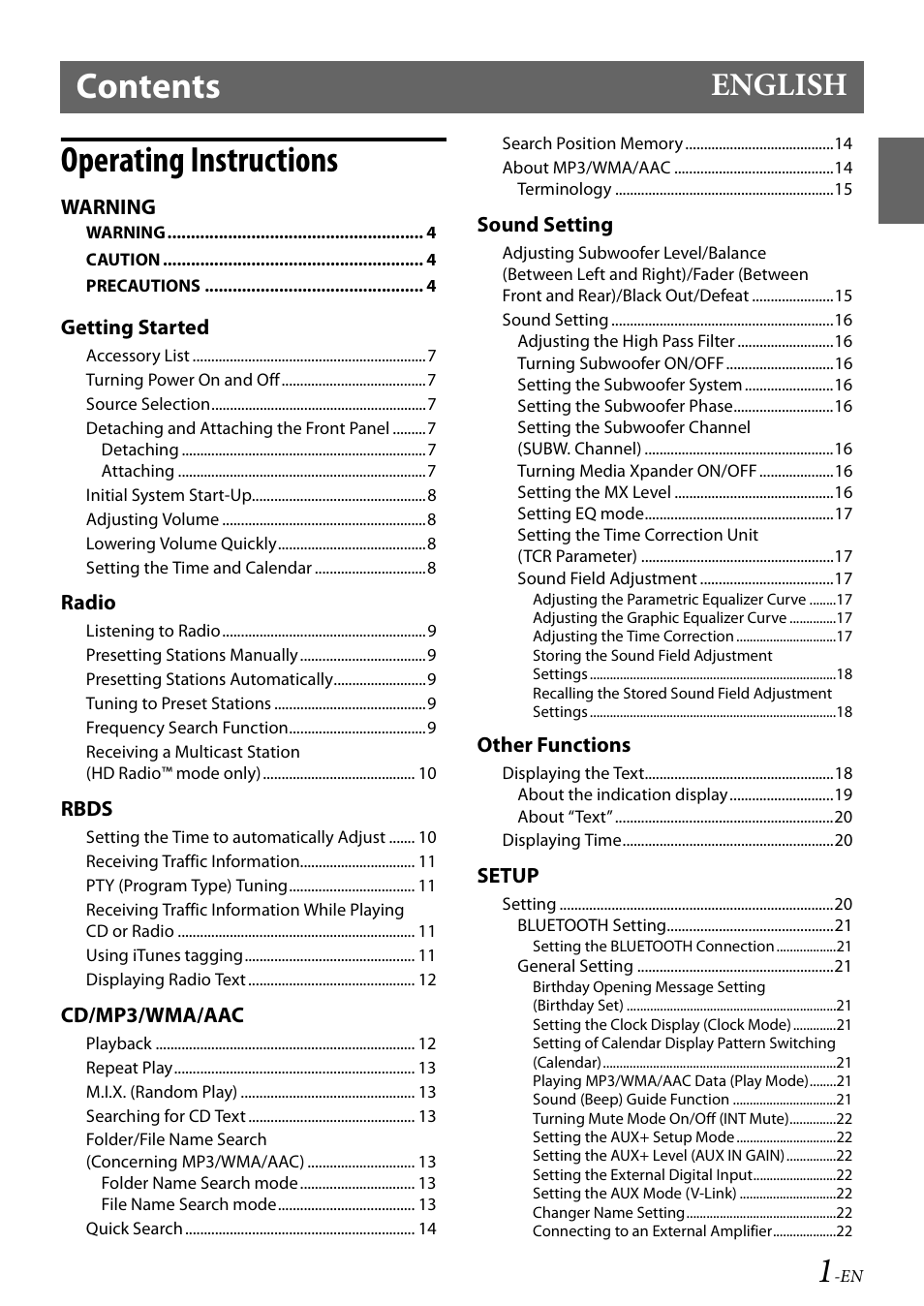 Alpine 68-14470Z51-A User Manual | Page 3 / 56