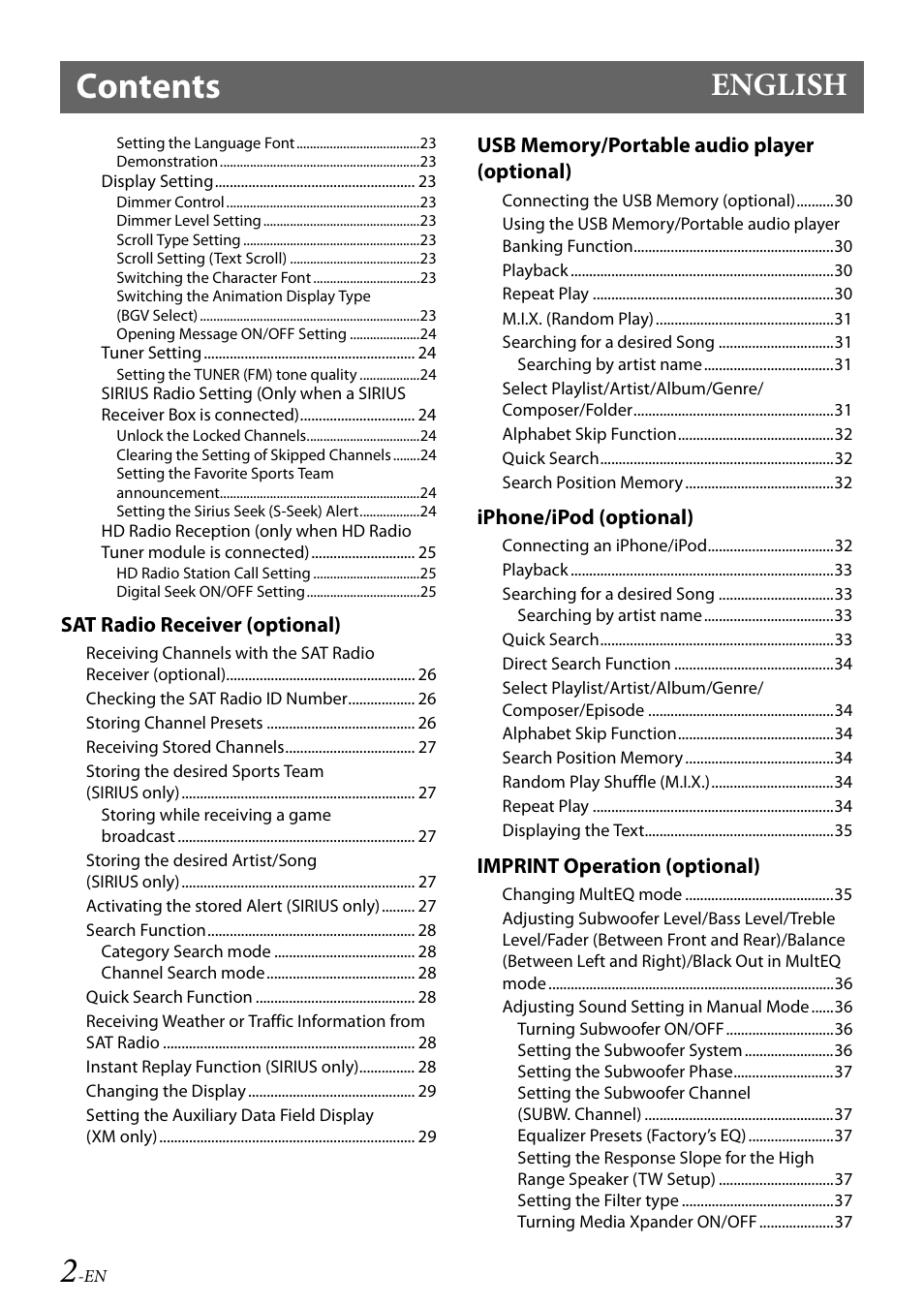 Alpine 68-14470Z51-A User Manual | Page 4 / 56
