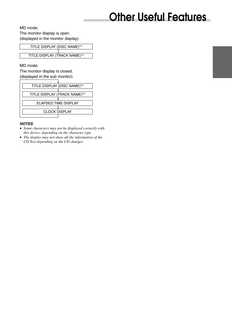Other useful features | Alpine CVA-1003 User Manual | Page 29 / 56