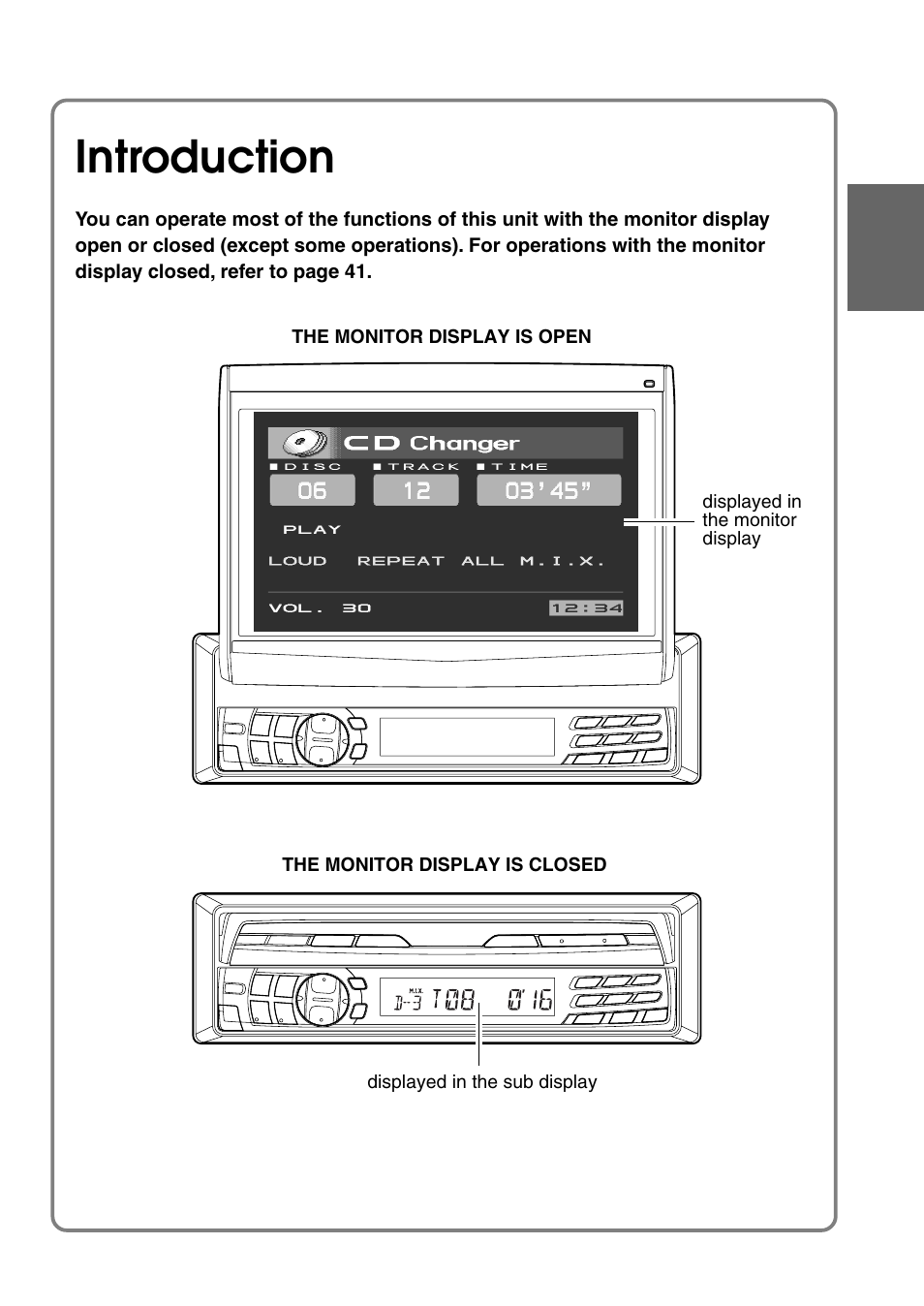 Introduction | Alpine CVA-1003 User Manual | Page 7 / 56