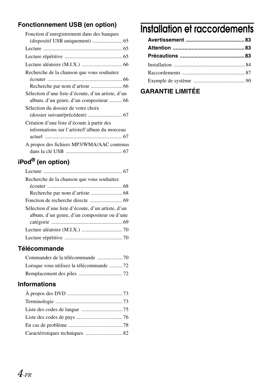 Installation et raccordements | Alpine IVA-W505 User Manual | Page 101 / 284