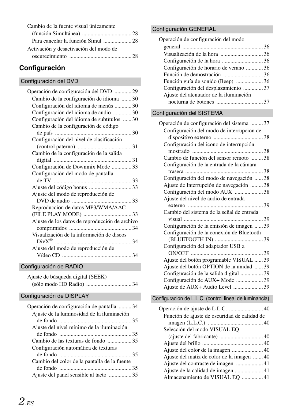 Configuración | Alpine IVA-W505 User Manual | Page 194 / 284