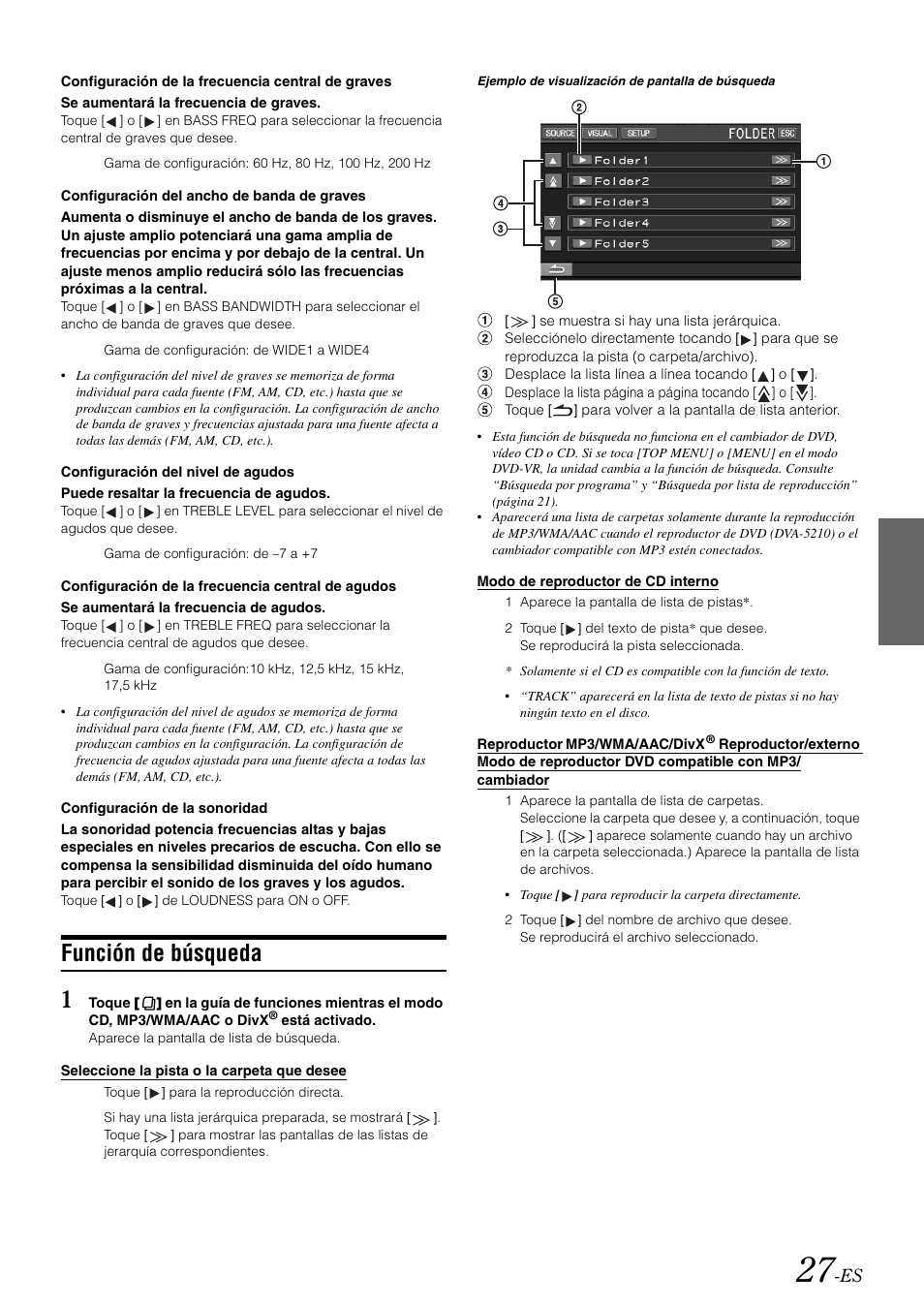 Función de búsqueda | Alpine IVA-W505 User Manual | Page 219 / 284
