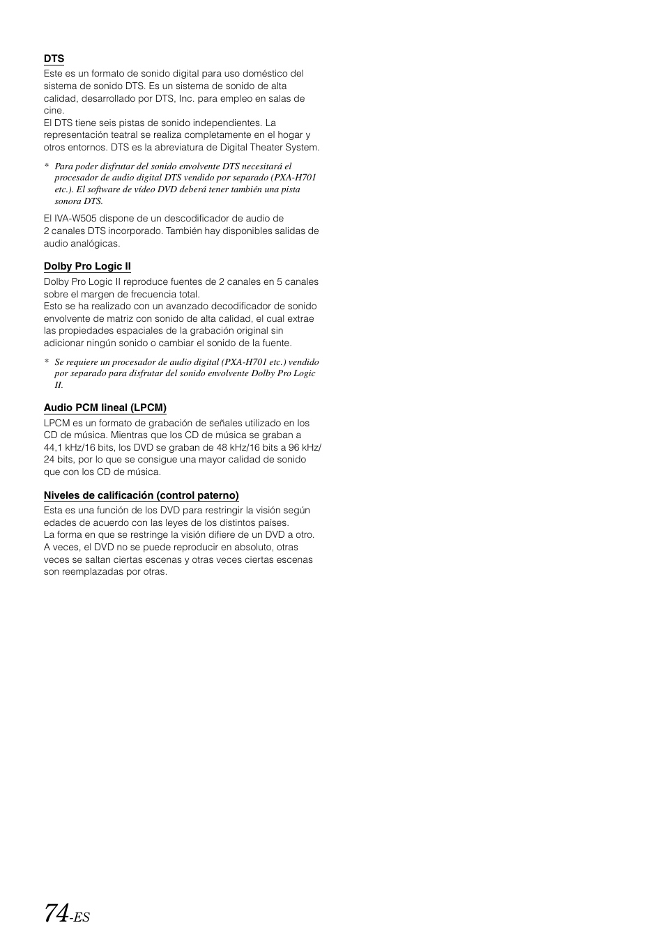 Alpine IVA-W505 User Manual | Page 266 / 284