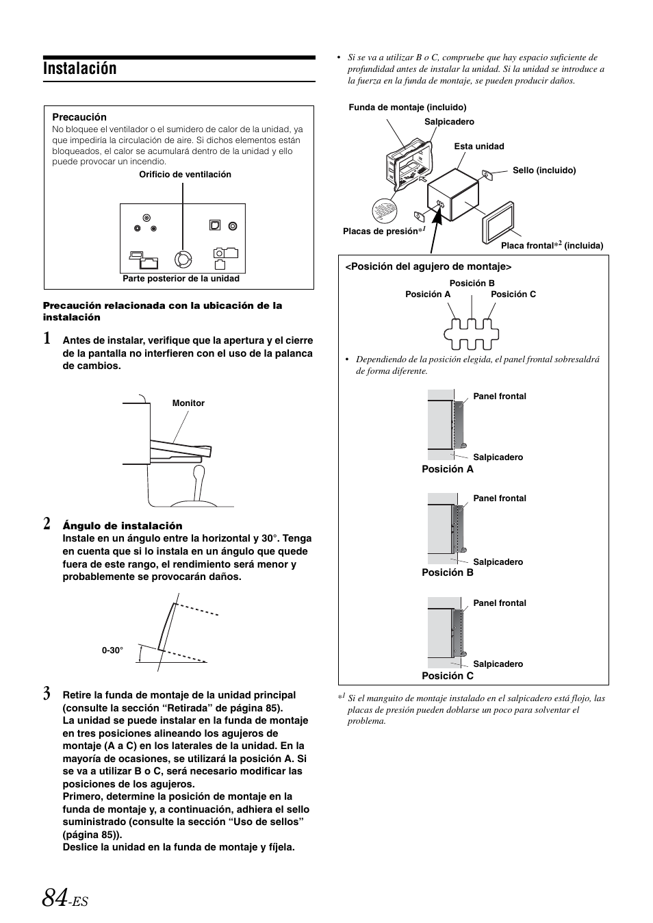 Instalación | Alpine IVA-W505 User Manual | Page 276 / 284