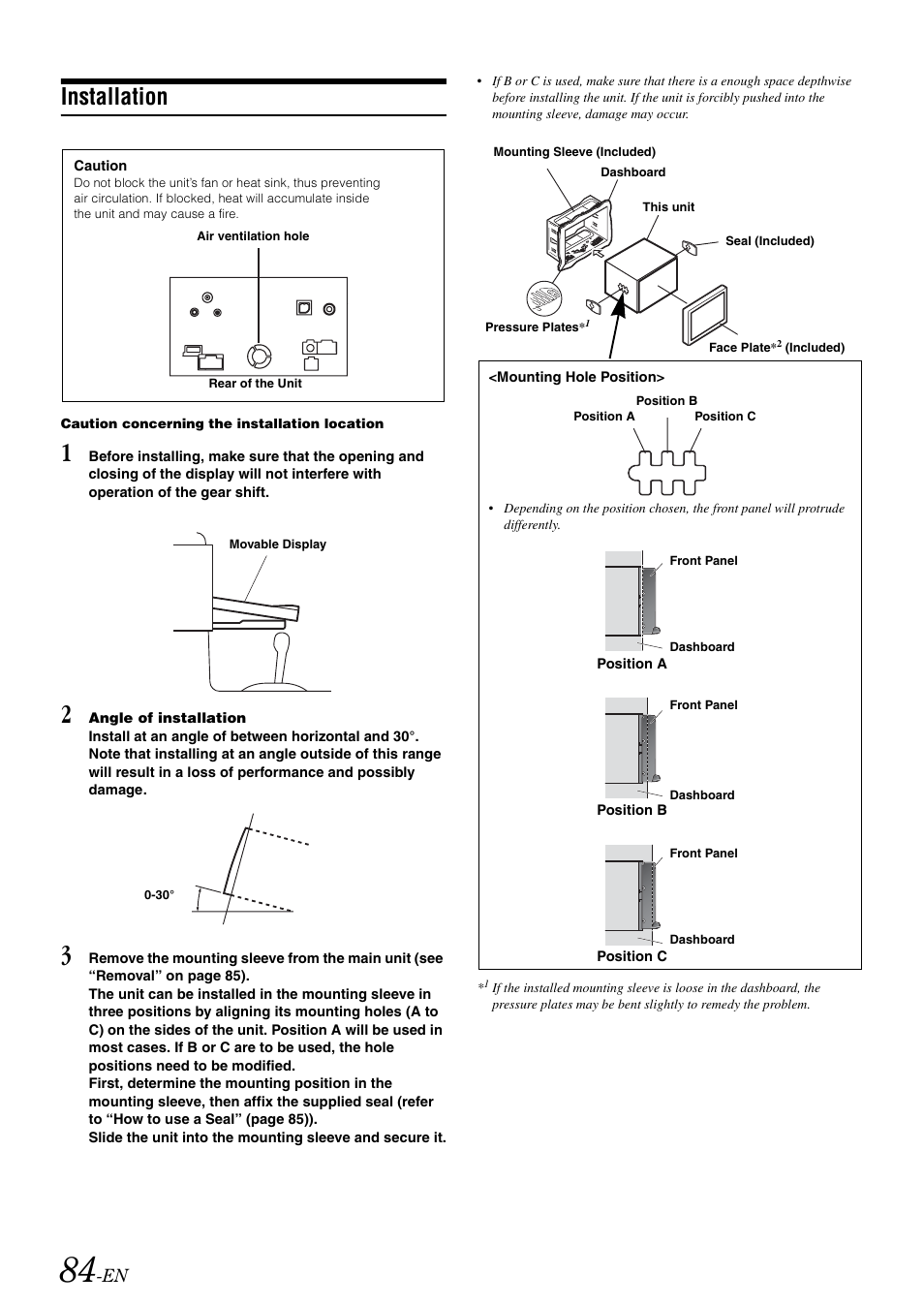 Installation | Alpine IVA-W505 User Manual | Page 86 / 284