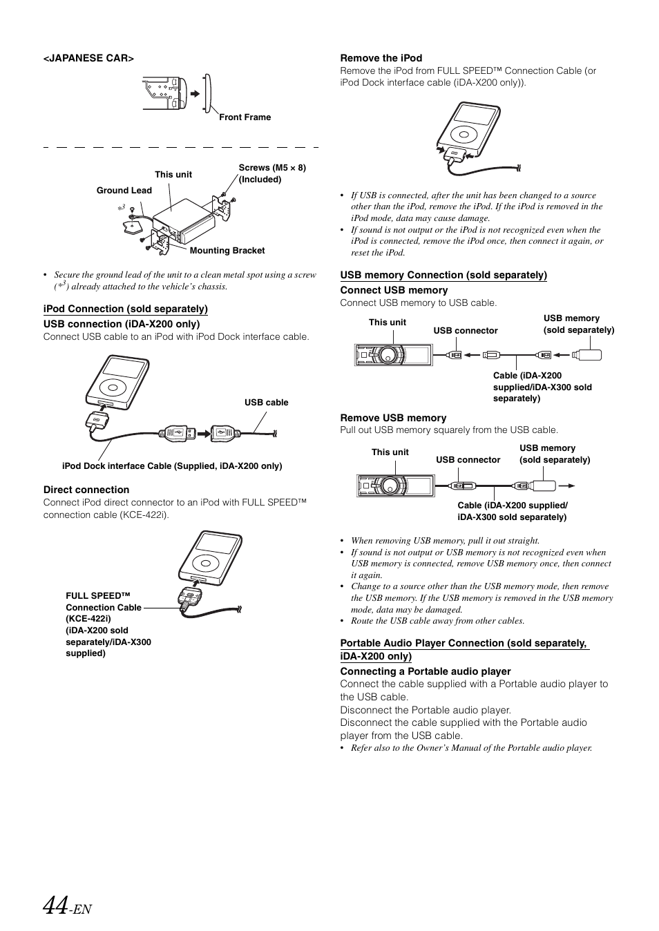 Alpine IDA-X300 User Manual | Page 46 / 146