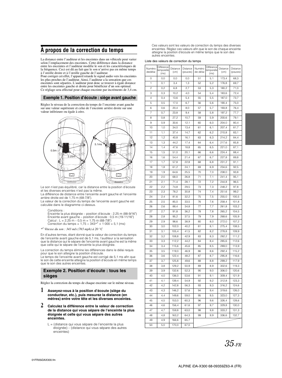 À propos de la correction du temps | Alpine IDA-X300 User Manual | Page 86 / 146