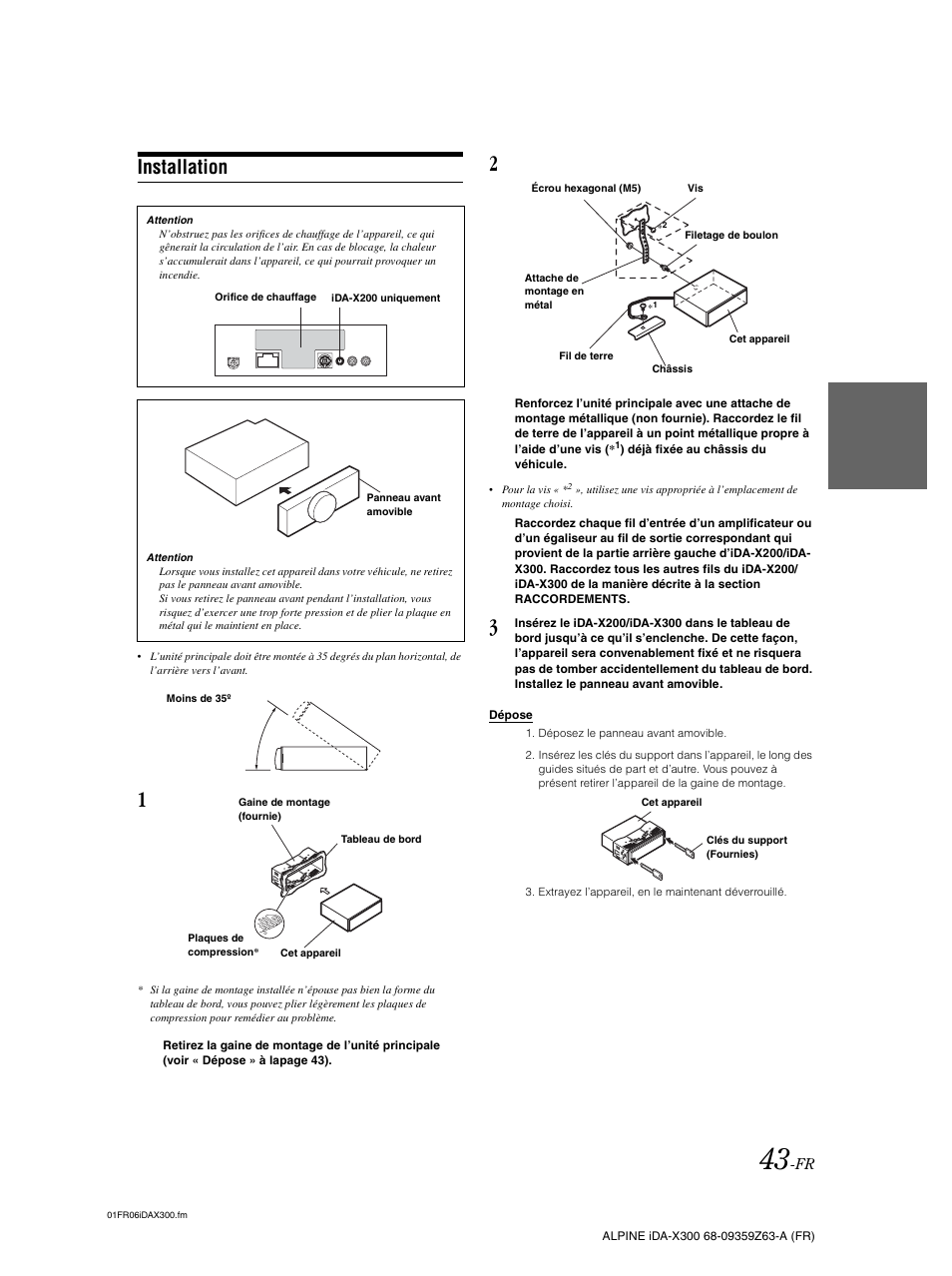 Installation | Alpine IDA-X300 User Manual | Page 94 / 146
