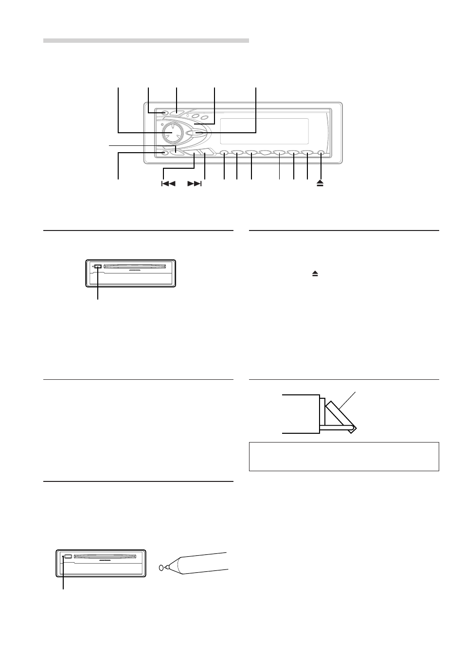 Basic operation, Initial system start-up, Opening the front panel | Hiding the front panel, Turning power on and off, Display angle adjustment | Alpine CDA-7969 User Manual | Page 6 / 32