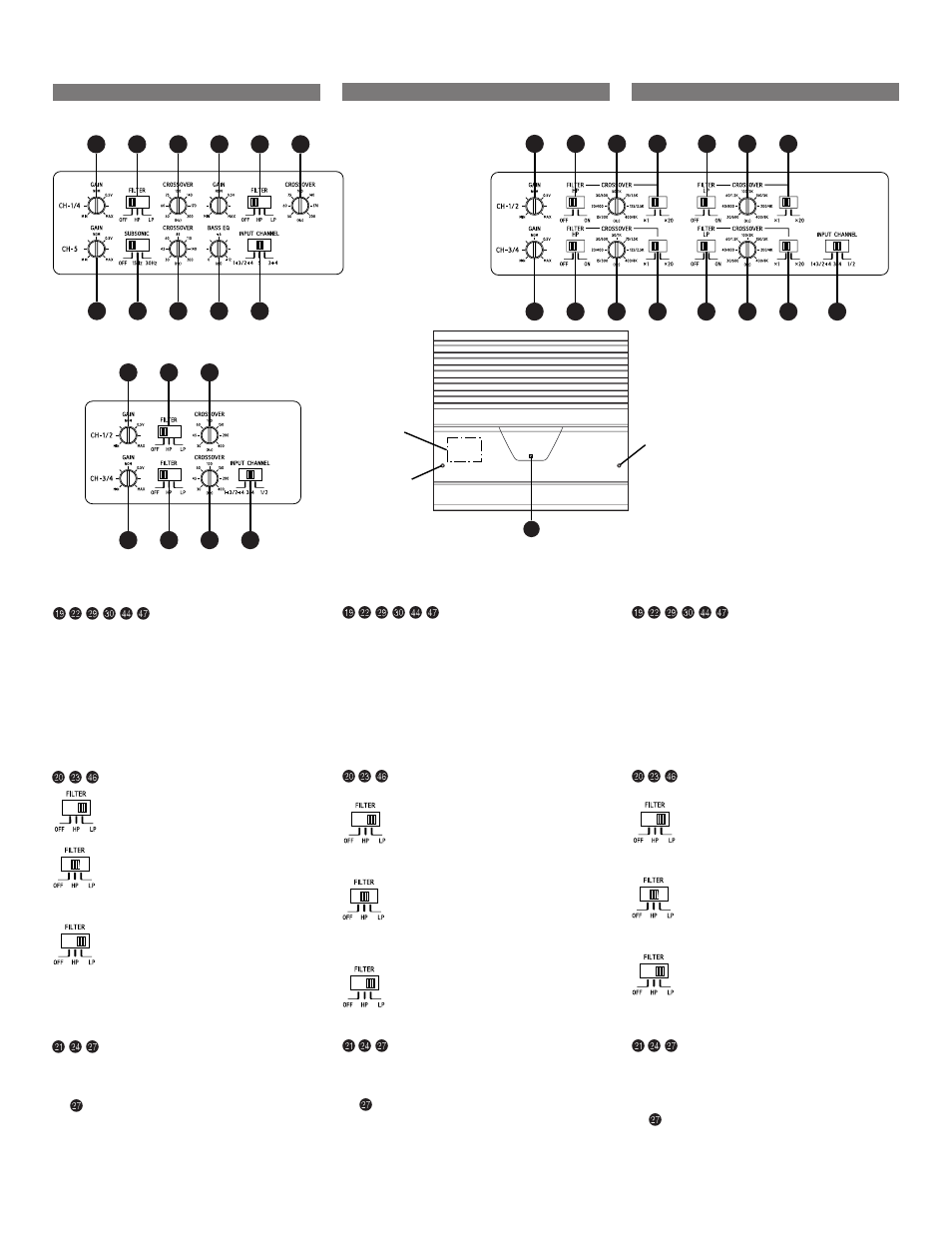 Switch settings, Reglages de commutateur, Ajustes del interruptor | Alpine MRV-F540  EN User Manual | Page 12 / 27