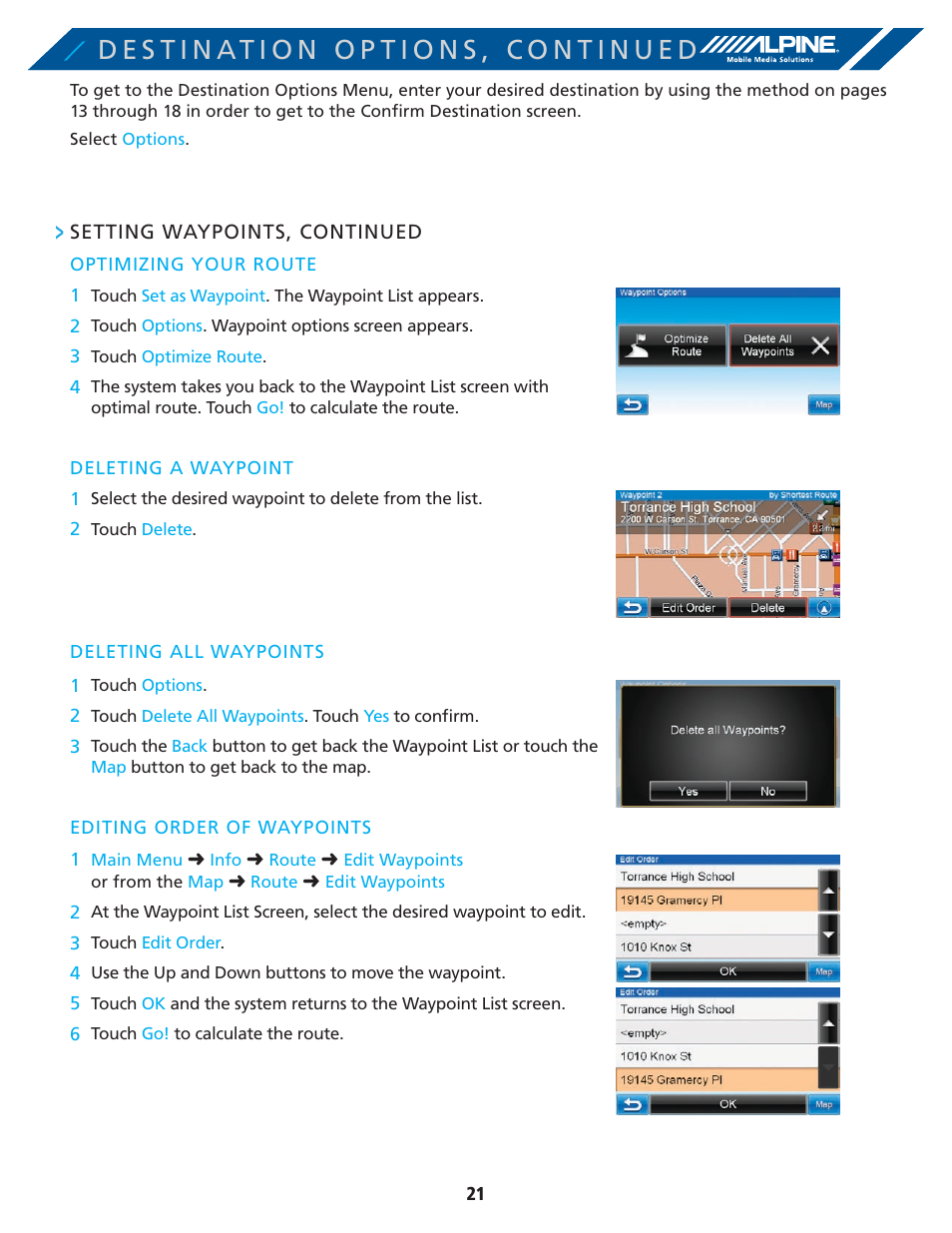 Alpine PND-K3-MSN User Manual | Page 21 / 40