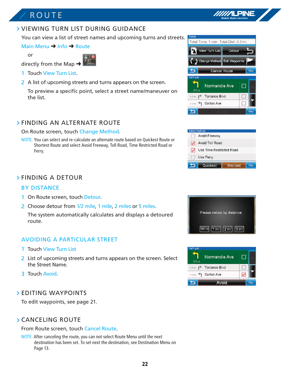 Alpine PND-K3-MSN User Manual | Page 22 / 40