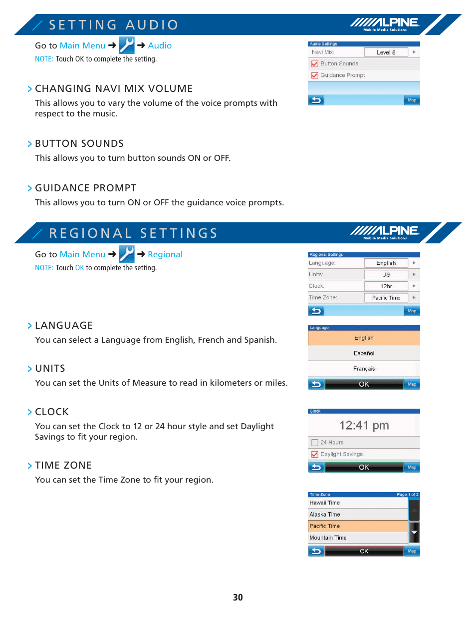 Alpine PND-K3-MSN User Manual | Page 30 / 40