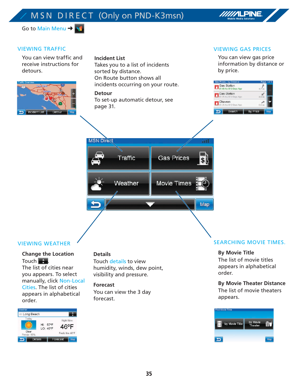 Alpine PND-K3-MSN User Manual | Page 35 / 40