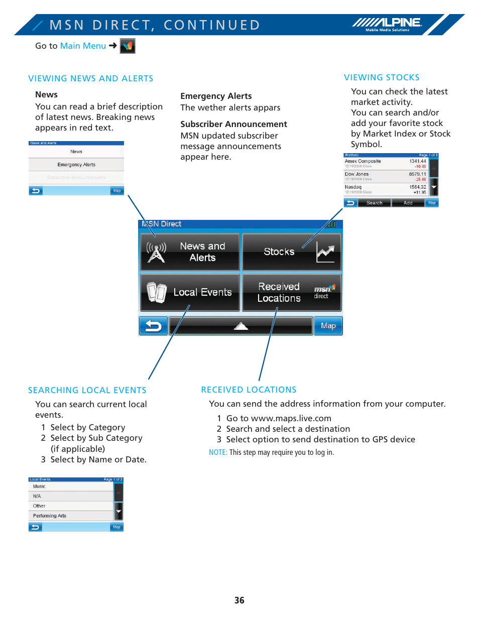 Alpine PND-K3-MSN User Manual | Page 36 / 40