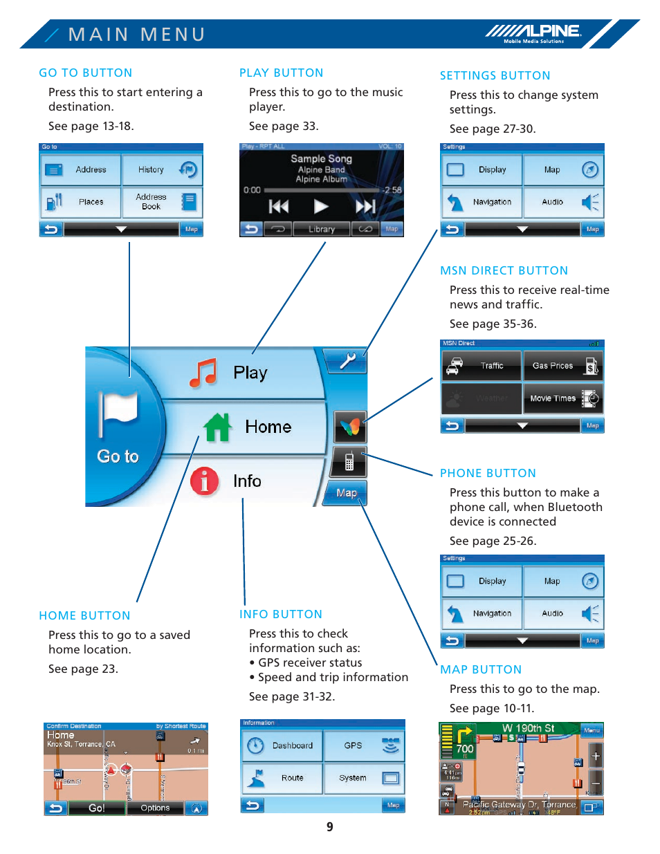 Alpine PND-K3-MSN User Manual | Page 9 / 40