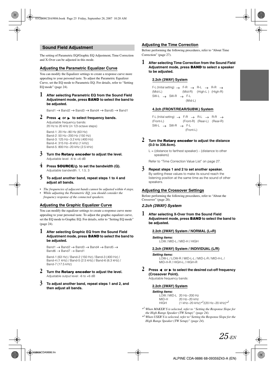 Alpine cda-9886 User Manual | Page 27 / 88