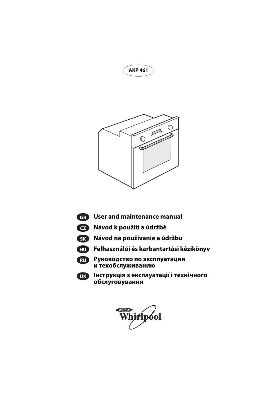 Whirlpool AKP 461 WH User Manual | 78 pages