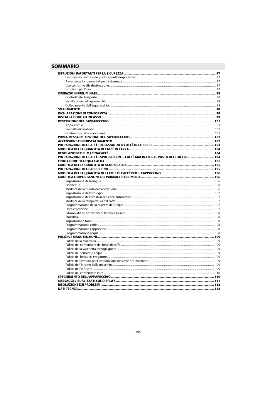 Whirlpool ACE 102 IX User Manual | Page 98 / 298