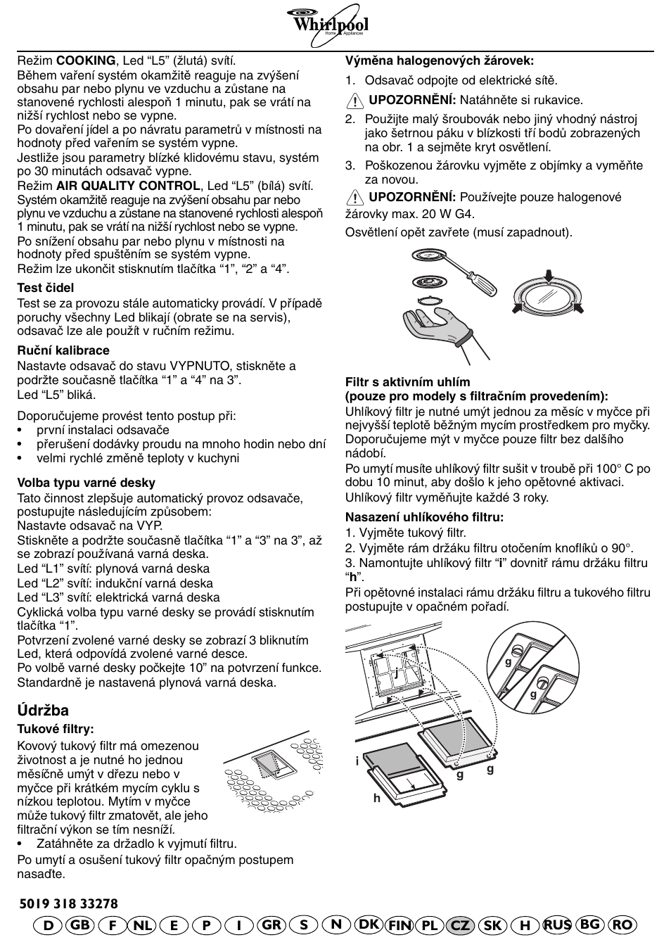 Whirlpool AKR 799 IXL User Manual | Page 12 / 12