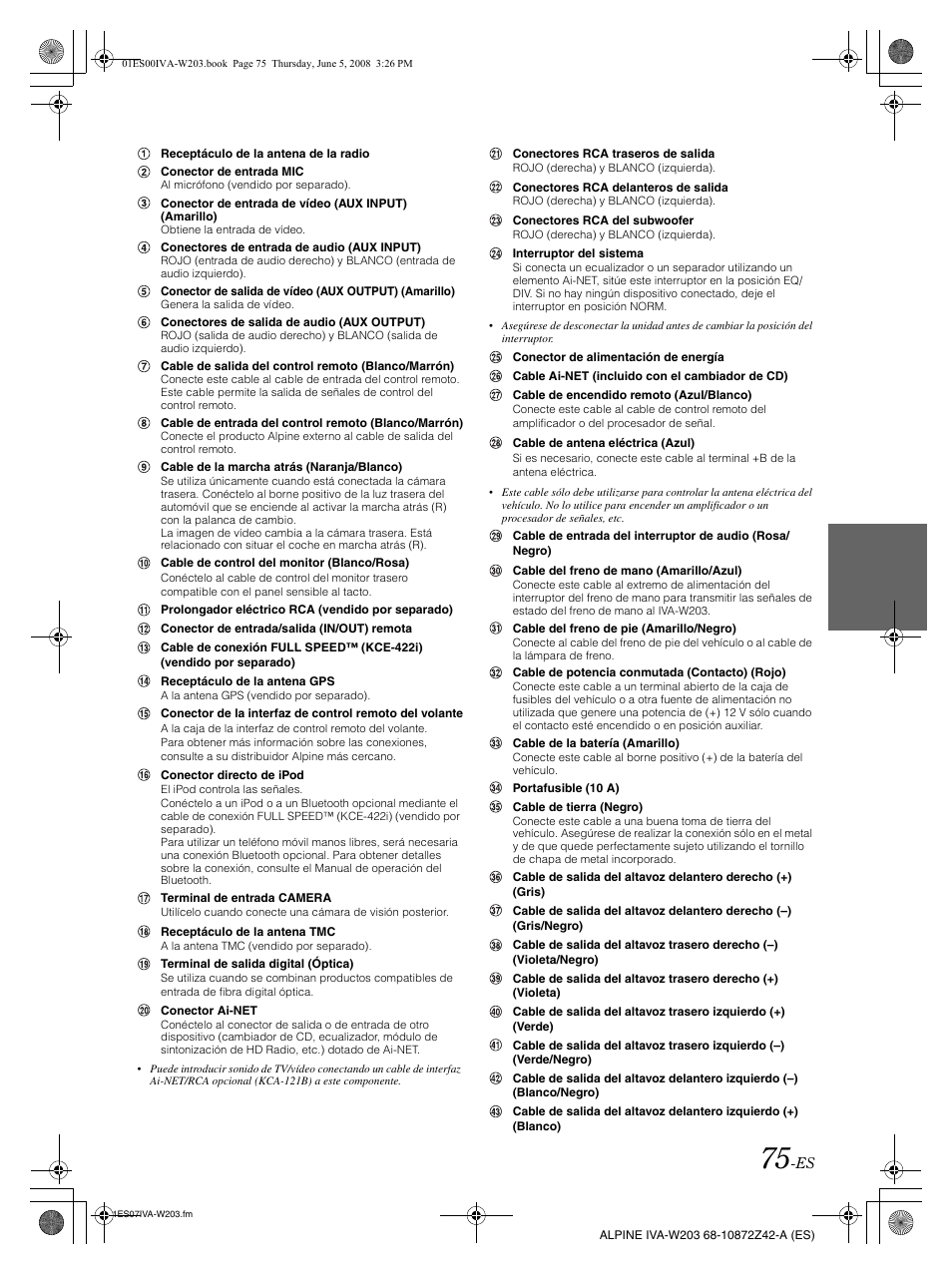 Alpine IVA-W203 User Manual | Page 233 / 240