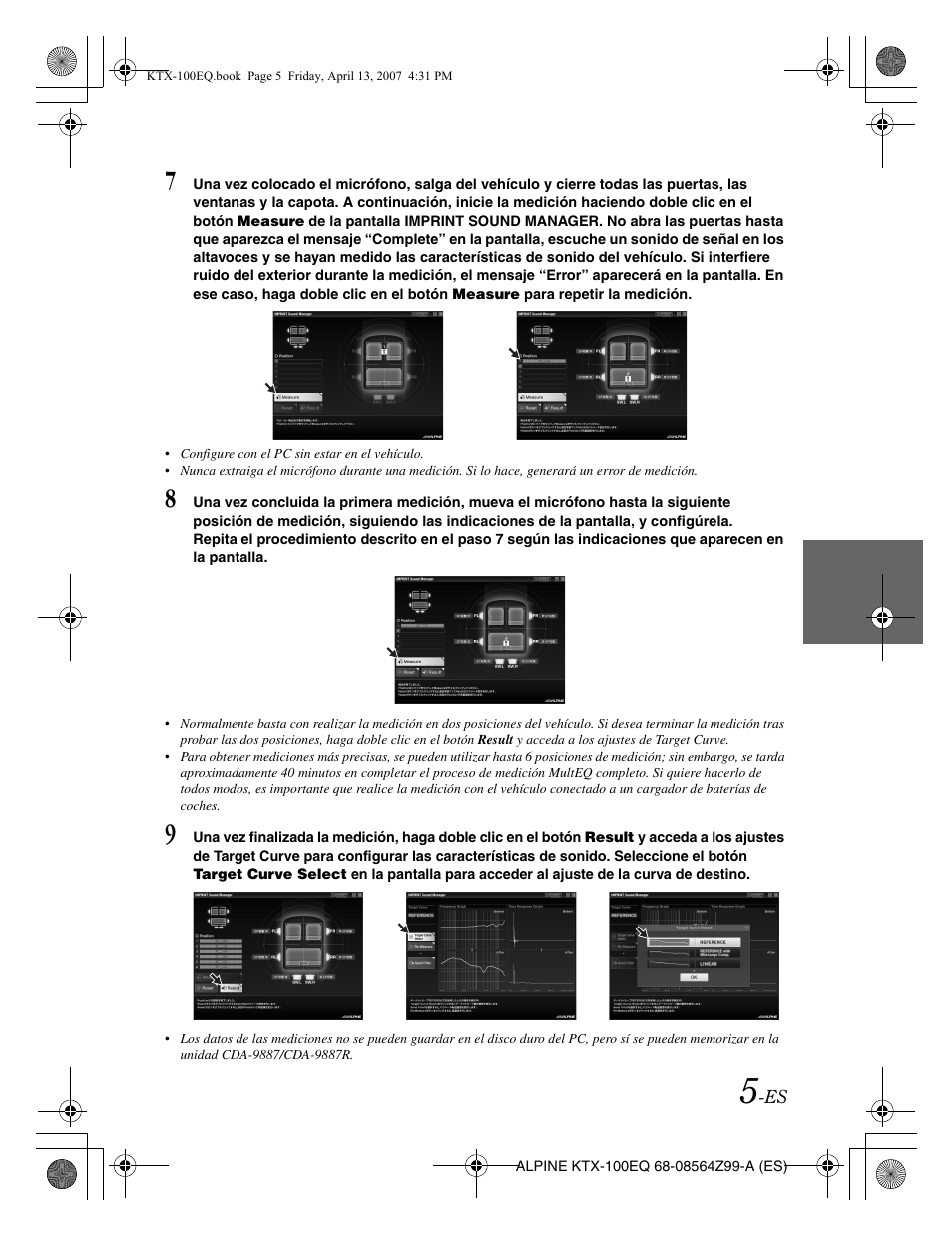 Alpine KTX-100EQ User Manual | Page 31 / 60