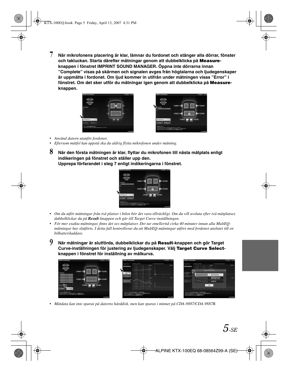 Alpine KTX-100EQ User Manual | Page 47 / 60