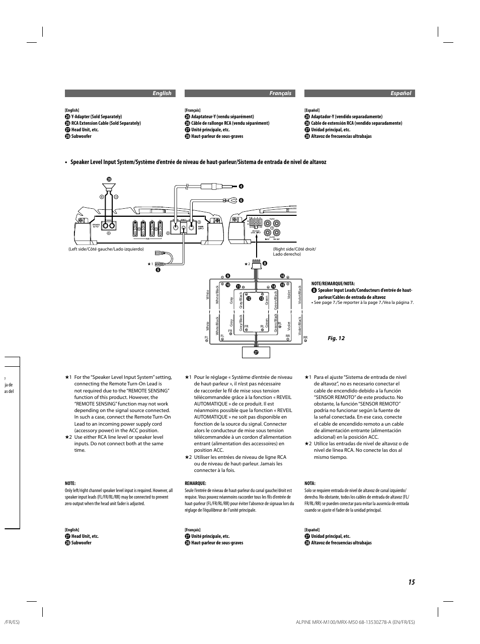 Alpine MRX-M100 User Manual | Page 15 / 20