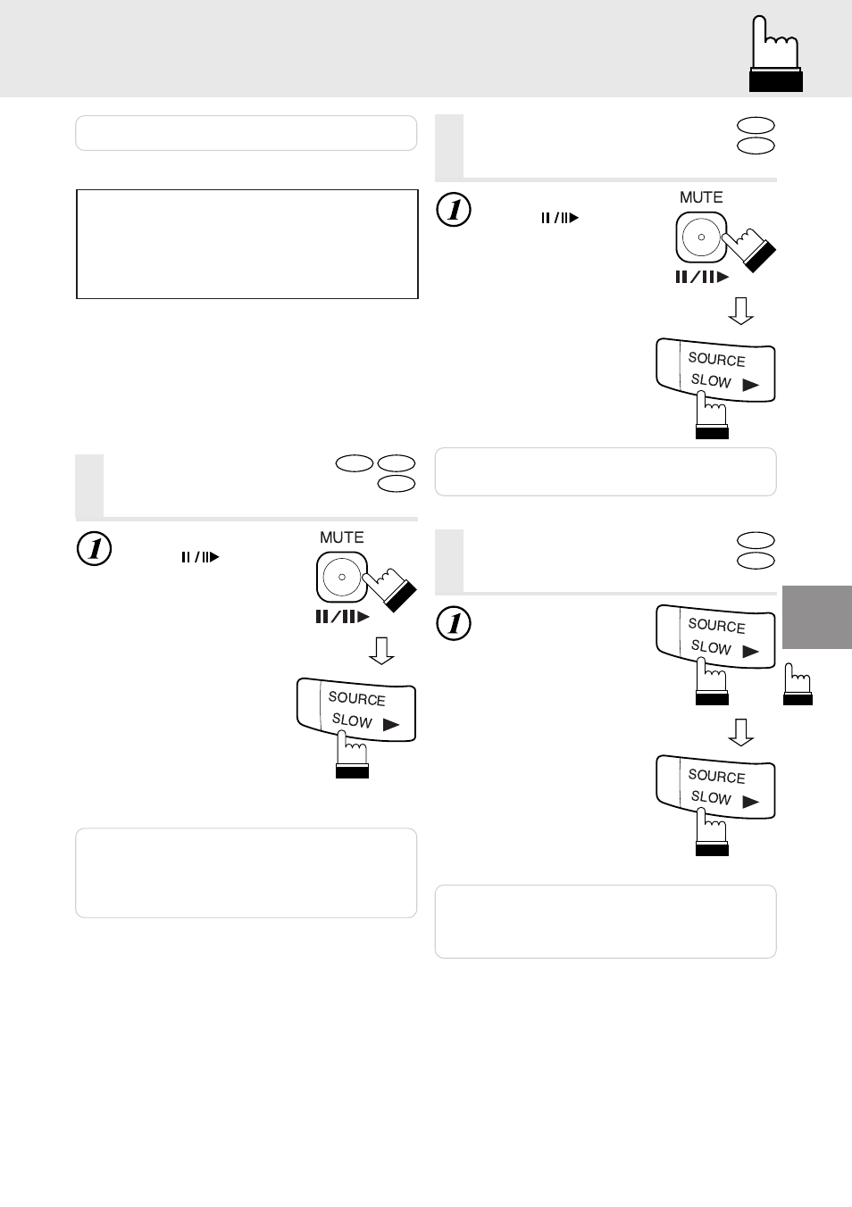 Playing still frames (pausing), Frame-by-frame playback, Slow motion playback | Supplementary explanation | Alpine DVA-5205 User Manual | Page 15 / 72