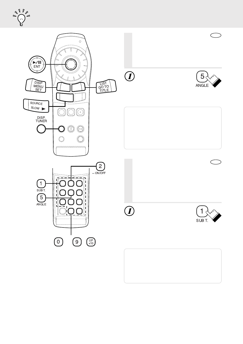 Switching the angle, Switching the subtitles (subtitle language) | Alpine DVA-5205 User Manual | Page 20 / 72