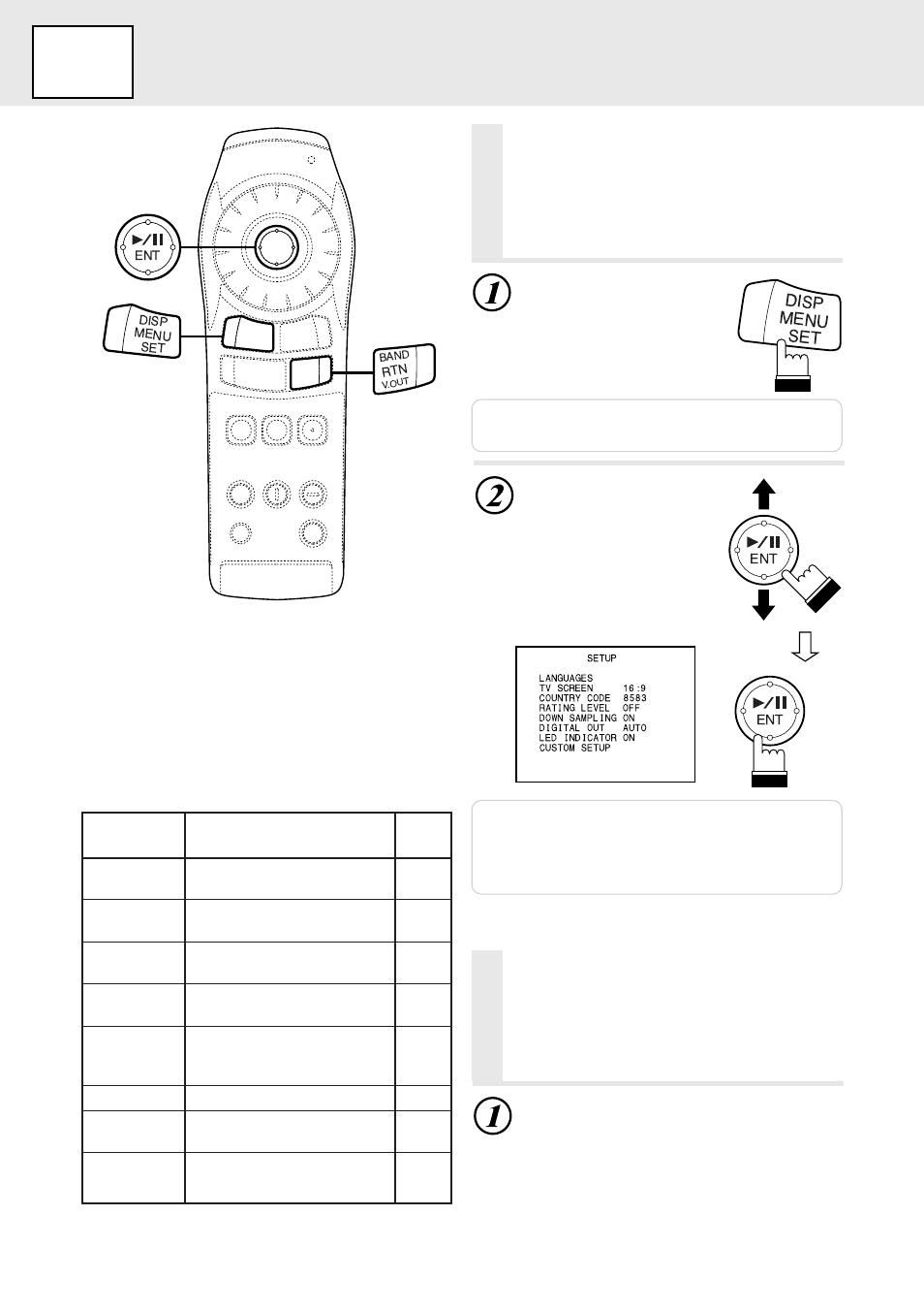 Set up, Changing the default settings (setup), Changing the language settings | Alpine DVA-5205 User Manual | Page 24 / 72