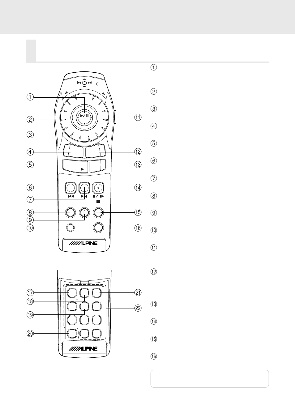 Operating audio for the alpine ai-net, Functions of remote control unit buttons | Alpine DVA-5205 User Manual | Page 70 / 72
