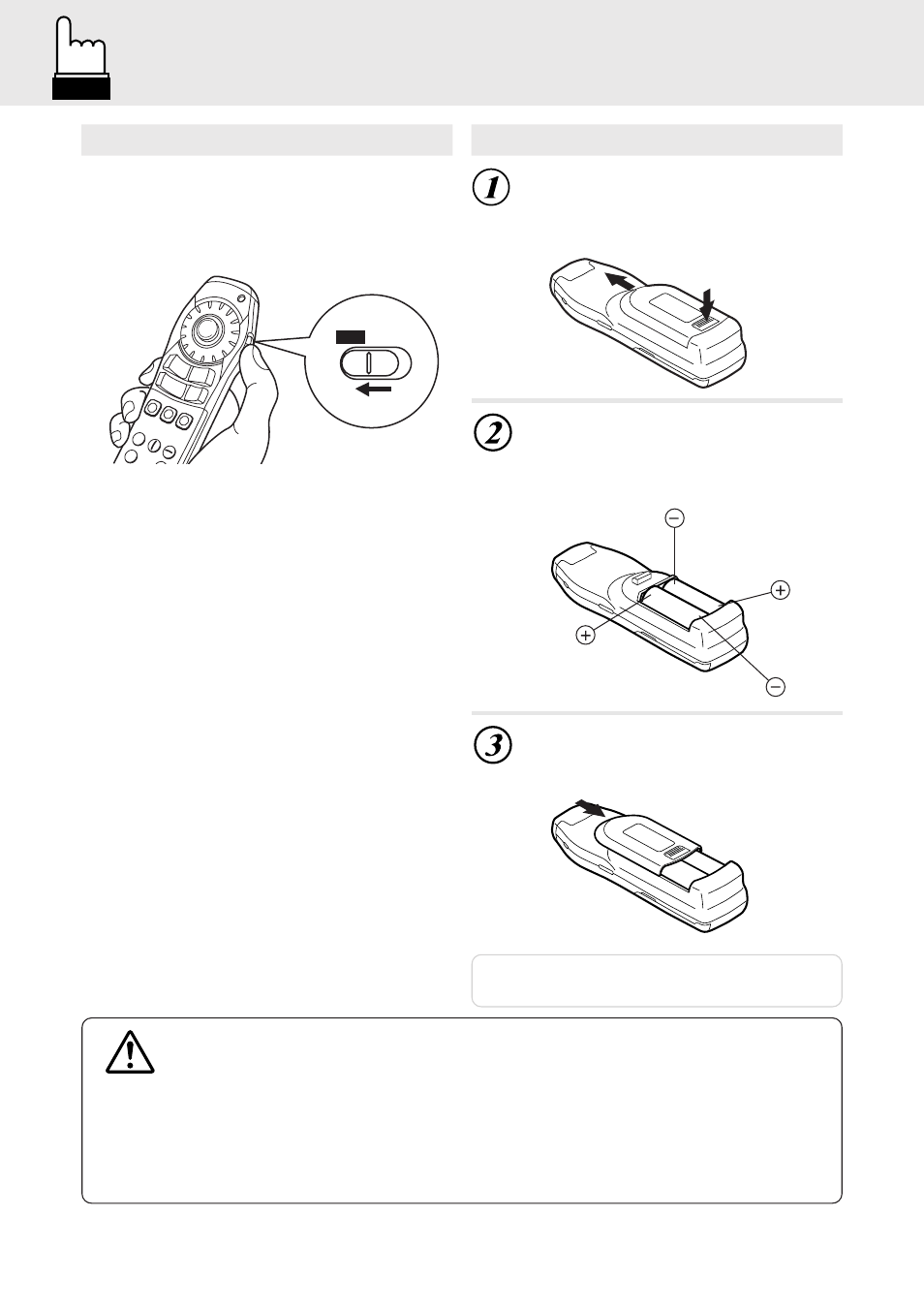 Warning, When using remote control replacing the batteries, When using remote control | Alpine DVA-5205 User Manual | Page 8 / 72