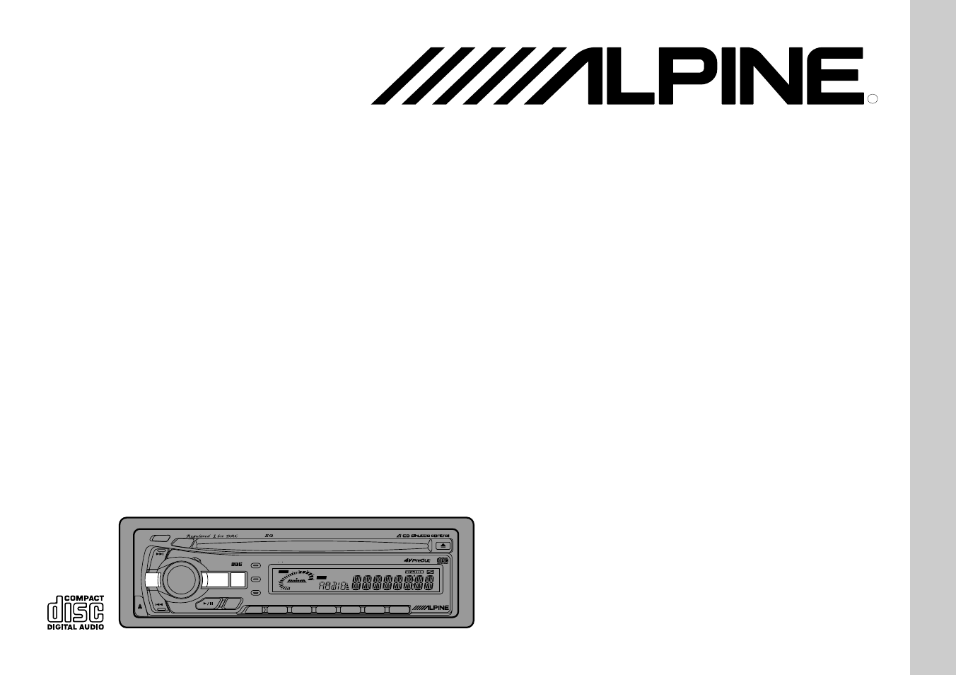 Alpine CDA-7844 User Manual | 84 pages